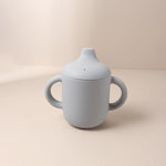 New Solid 180ML Baby Silicone Sippy Cup BPA-Free Portable Feeding Cup Portable Learning Hand Shank Drinking Water Training Cups