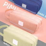 Double-Layer Canvas Pencil Case
