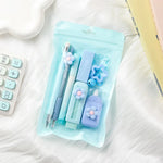 7-Piece Kawaii Flower Stationery Set
