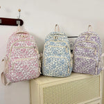 3-Piece Floral Backpack Set for Girls
