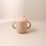 New Solid 180ML Baby Silicone Sippy Cup BPA-Free Portable Feeding Cup Portable Learning Hand Shank Drinking Water Training Cups