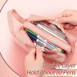 Double-Layer Canvas Pencil Case