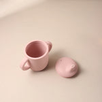 New Solid 180ML Baby Silicone Sippy Cup BPA-Free Portable Feeding Cup Portable Learning Hand Shank Drinking Water Training Cups