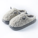 Women's Winter Slippers - Plush Fleece-Lined House Shoes, Warm Indoor/Outdoor Cotton Slippers with Non-Slip Sole