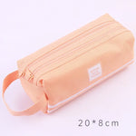 Double-Layer Canvas Pencil Case