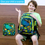 Dino Explorer 16" Kids Backpack Set (3-Piece with Lunch Box)