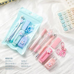 7-Piece Kawaii Flower Stationery Set