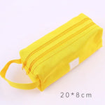 Double-Layer Canvas Pencil Case