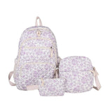 3-Piece Floral Backpack Set for Girls