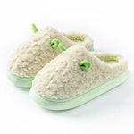 Women's Winter Slippers - Plush Fleece-Lined House Shoes, Warm Indoor/Outdoor Cotton Slippers with Non-Slip Sole