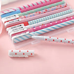 10-Piece Kawaii Floral Gel Pen Set