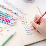 10-Piece Kawaii Floral Gel Pen Set